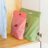 居家半透明提手包包收纳袋两件套立体挂袋衣柜橱悬挂式整理袋防尘整理储物袋（2个装）小号40*43.5cm
