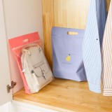 居家半透明提手包包收纳袋两件套立体挂袋衣柜橱悬挂式整理袋防尘整理储物袋（2个装）小号40*43.5cm