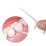 30年老品牌振兴弓形牙线棒扁线牙签线便携牙齿护理剔牙器清洁牙线（50支装）K-1246