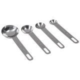 不锈钢量勺量匙烘焙工具刻度勺计量房勺套装厨克勺奶粉勺调味量勺（4件套）