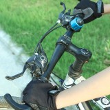 男女薄透气防滑减震速干运动健身装备夏季自行车骑行手套（半指薄款）