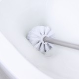 洗厕所长柄刷子塑料无死角软毛清洁刷几何形底座马桶清洁刷套装（方形）1209