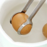 不锈钢夹蛋器实用家居厨房食品夹面包烘焙食物夹加长鸡蛋夹烧烤夹
