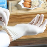 一次性手套橡胶PVC劳保手套白餐饮加厚手术胶皮手套薄膜乳胶手套（100只装）