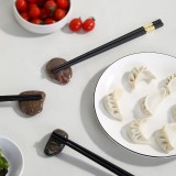 家用合金筷子厨房高档耐高温易清洗防滑防霉筷日式料理专用尖头筷子（条纹款（10双1包）