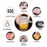 透明保鲜盖硅胶保鲜膜碗盖家用密封可重复通用硅胶盖食品级拉伸膜（6件套）