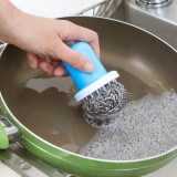钢丝球创意带手柄家用厨房用品清洁球铁丝球洗碗刷锅去油污洗锅刷