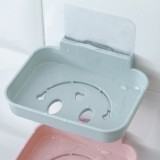 肥皂盒壁挂式浴室无痕笑脸香皂架沥水置物架卫生间免打孔托香皂盒