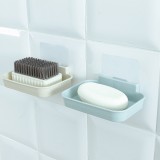 肥皂盒壁挂式浴室无痕笑脸香皂架沥水置物架卫生间免打孔托香皂盒