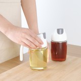 厨房家用奶瓶玻璃油壶厨房用品汤壶煎炸家用玻璃油壶（300ML）