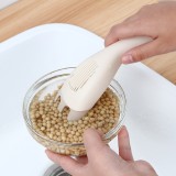条状沥水多功能淘米器尾部带孔厨房淘米勺洗米筛家用洗米小工具淘米挡米粒沥水器