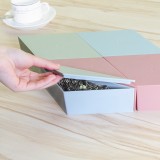果盘糖果盒家用客厅塑料瓜子盘创意拼接组合分格式带盖过年干果盘（三角形）