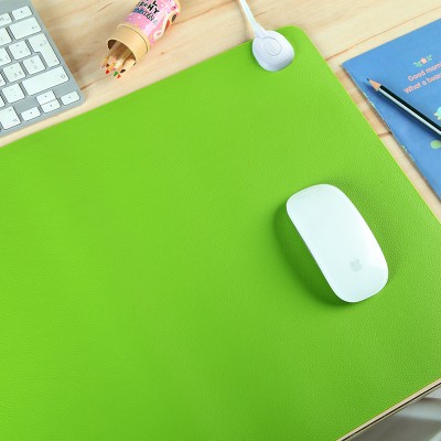 鼠标垫加热暖桌垫办公桌垫笔记本电脑键盘垫防水写字垫暖手垫 大号（推拉款纯色60*36cm）60020