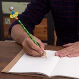 韩国文具创意木质卡通弹簧摇头铅笔 木制笔 6支装-飞船