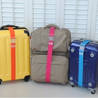 行李箱绑带弹力一字带打包带子拉杆箱旅行箱固定托运纯色捆扎绑带 5cm Luggage Belt（长款6色）058