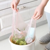 家用加厚方便袋大号一次性塑料袋办公厨房手提式绿色背心式垃圾袋（46*63cm 30只装）371