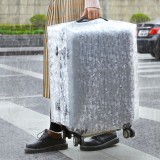  透明加厚PVC耐磨拉杆箱套旅行箱套行李箱套防水保护套防雨防尘罩（22寸）