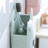 牙刷牙膏置物架家用卡通创意牙刷架吸壁式牙刷架洗漱套装强力吸盘 RB516M