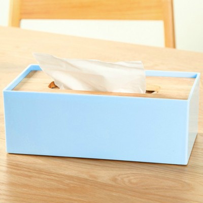 抽纸盒家用创意厕所纸抽盒简约橡木餐巾纸盒客厅茶几收纳盒纸巾盒 小号 362