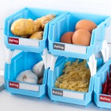 厨房多功能杂物篮 可叠加自由组合收纳筐收纳盒置物架 5只装