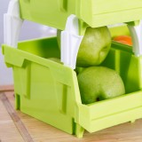 厨房多功能杂物篮 可叠加自由组合收纳筐收纳盒置物架 5只装