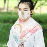 防晒面罩面巾夏季防晒口罩防护专用透气脖套头巾防尘式可清洗面罩