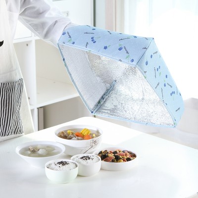 保温菜罩冬季饭菜罩剩菜罩可折叠餐桌罩食物家用保温罩盖菜罩（中号）