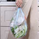 加厚一次性家用厨房分类收纳袋宿舍黑色塑料袋大号点断式垃圾袋 平口款（5卷100只）
