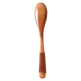 日式勺子长柄木质小勺子家居用品餐具调羹创意长柄勺搅拌勺小勺子