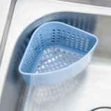 水槽沥水篮塑料吸盘挂架厨房小用品厨具置物架收纳架三角弧形沥水架整理架